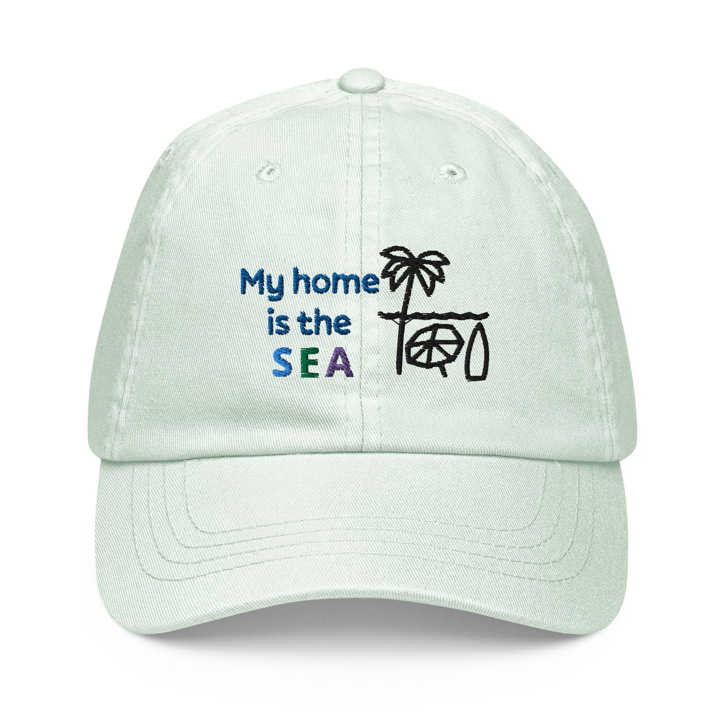 My Home is the Sea Pastel Baseball Hat