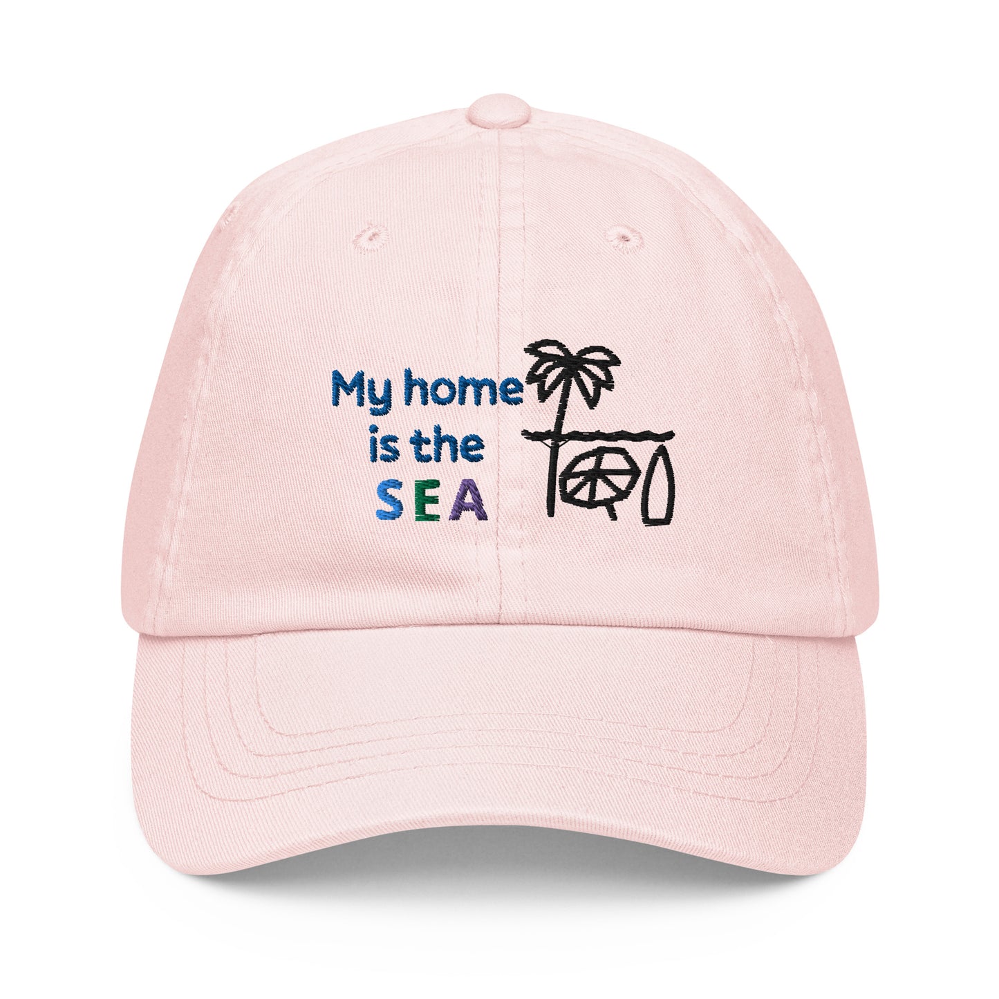 My Home is the Sea Pastel Baseball Hat