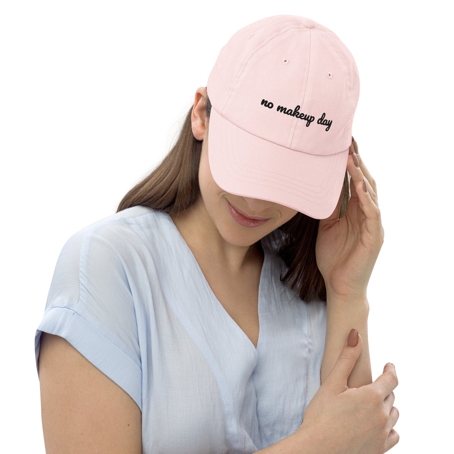 no makeup day Pastel Baseball Hat