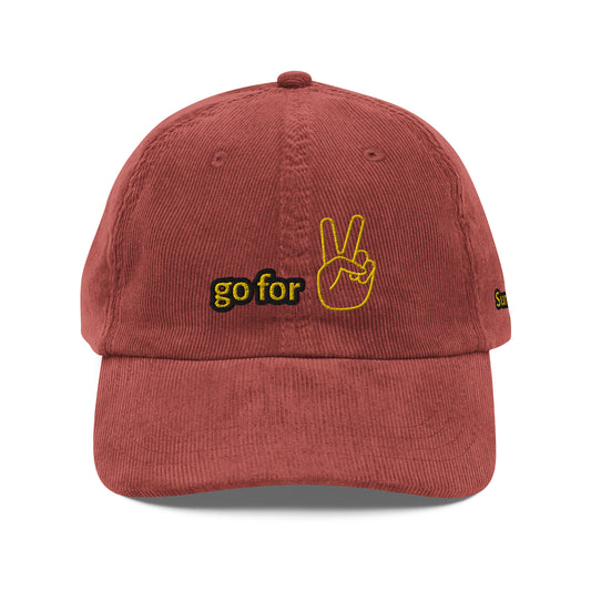 ASU go for 2 Maroon Vintage Corduroy Hat