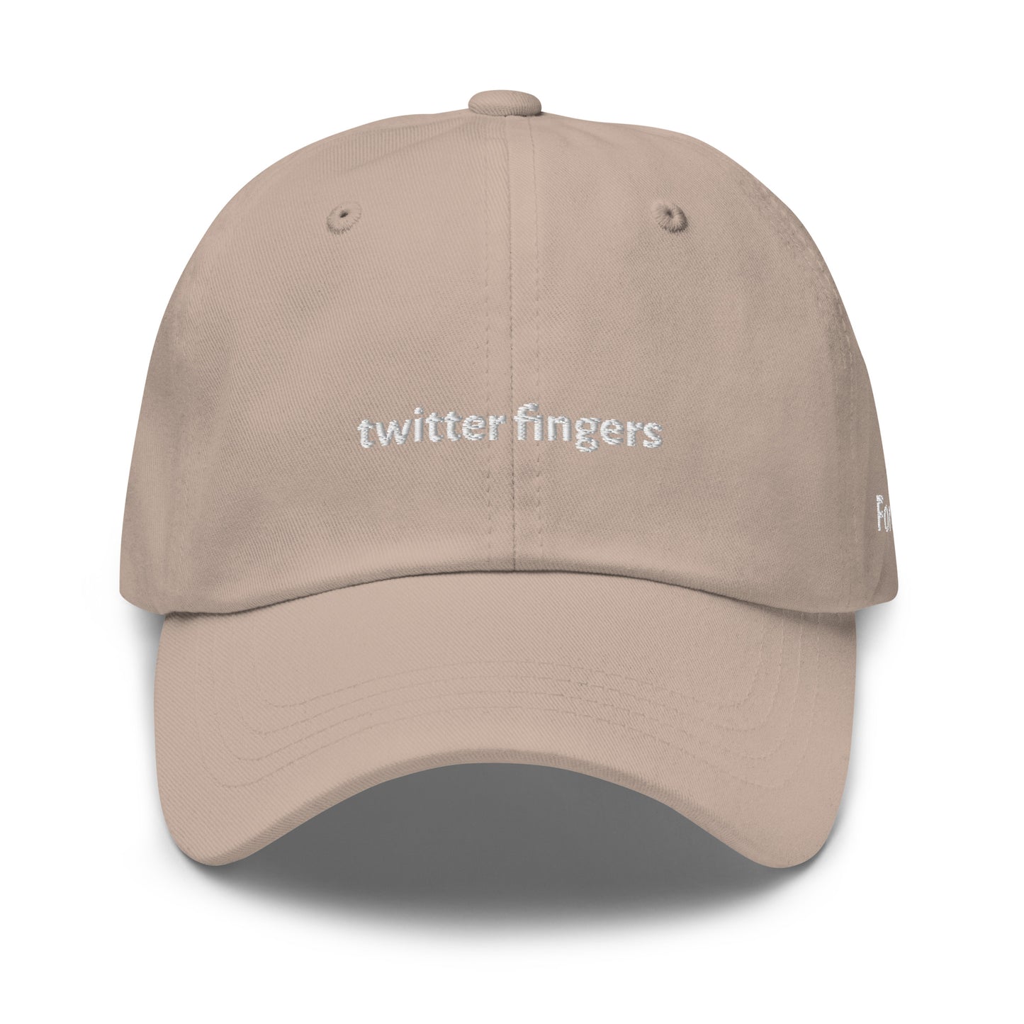 twitter fingers Dad Hat