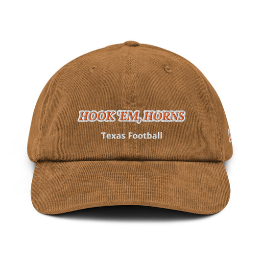 Hook 'Em Horns Corduroy Hat