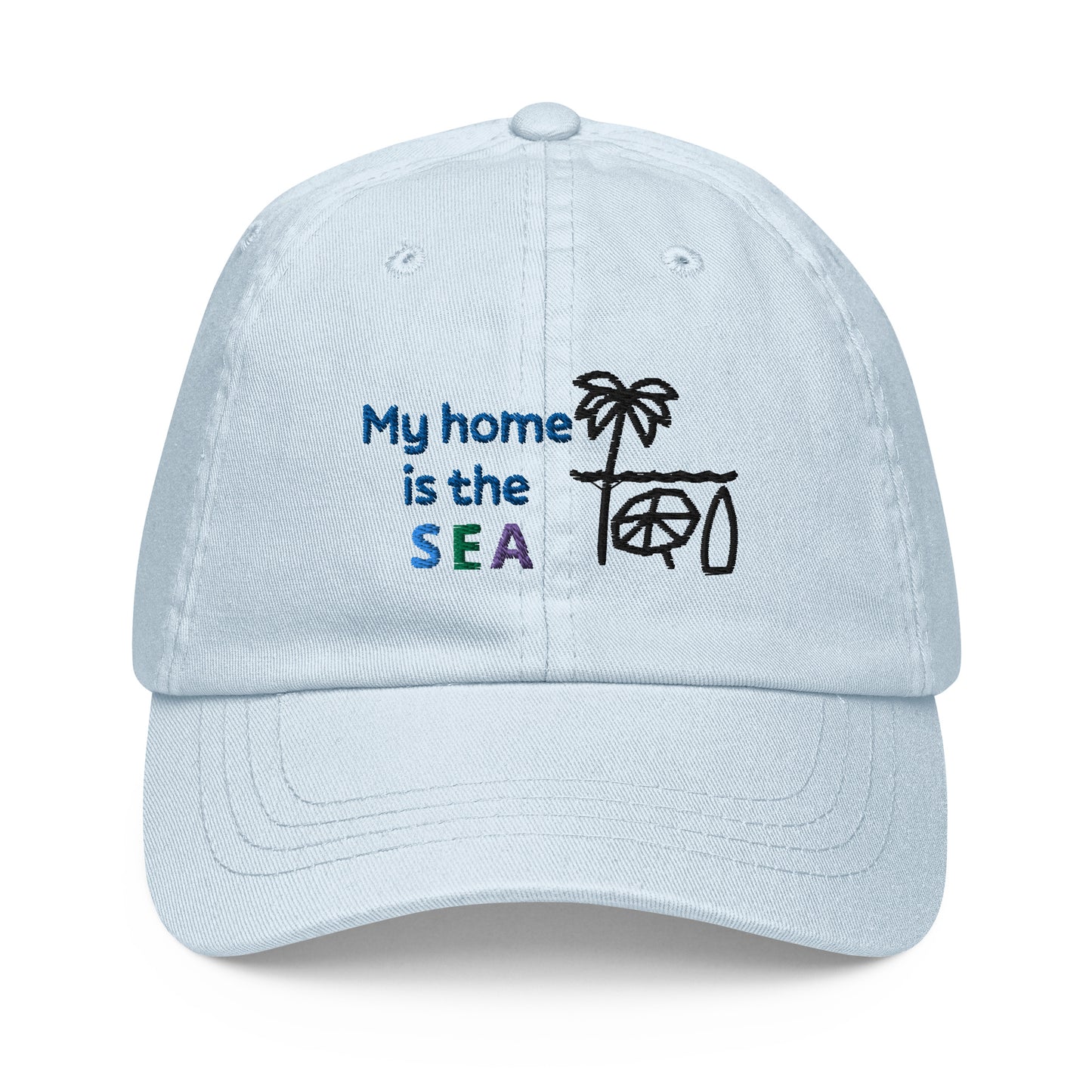 My Home is the Sea Pastel Baseball Hat