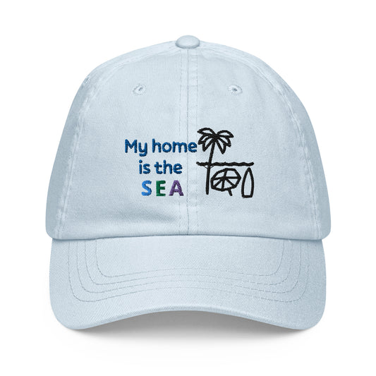 My Home is the Sea Pastel Baseball Hat