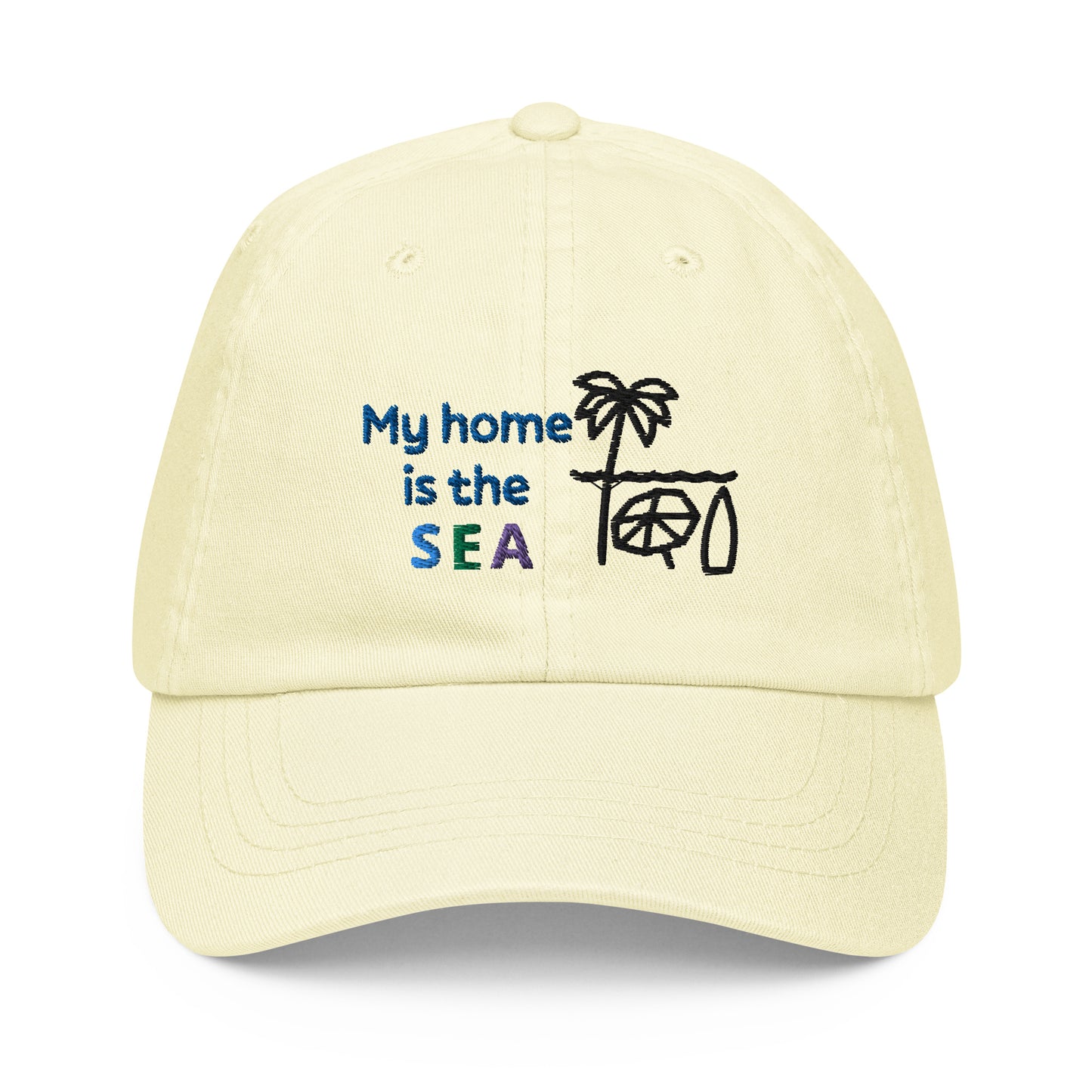 My Home is the Sea Pastel Baseball Hat