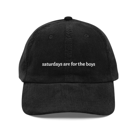 saturdays are for the boys Vintage corduroy Hat