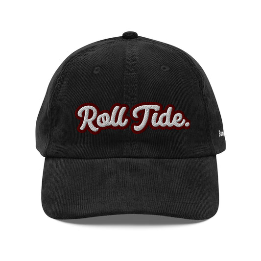Roll Tide White Vintage Corduroy Hat
